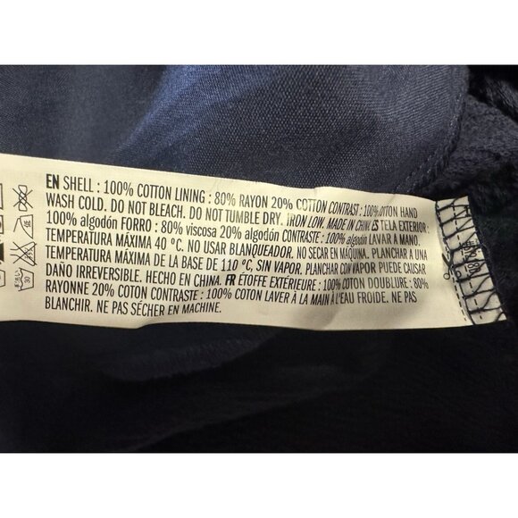 English Factory Dress S Navy Blue Babydoll T Shirt Short Sleeve Washable NWT - Picture 9 of 15